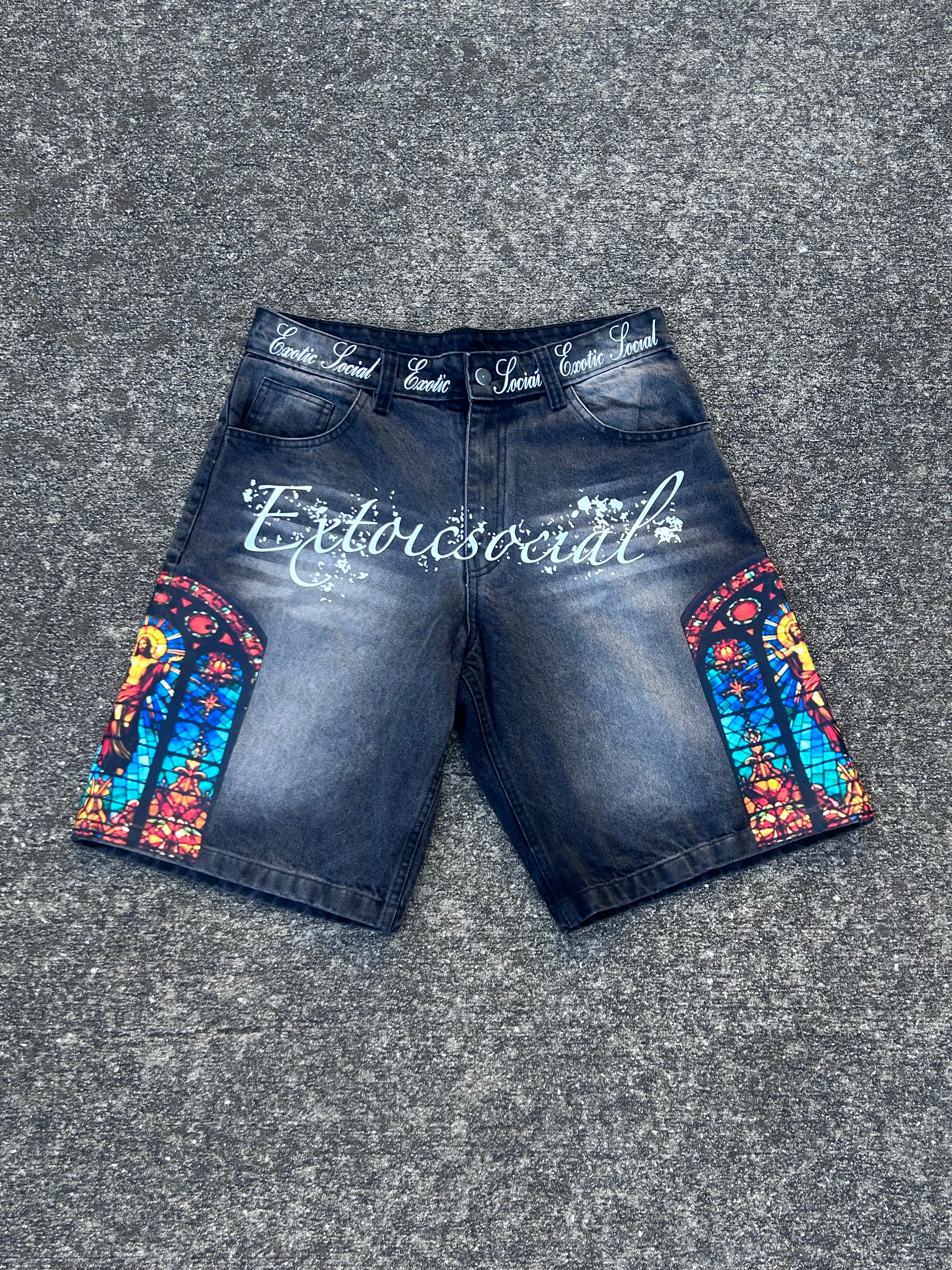 “I Like Art” religion Jorts