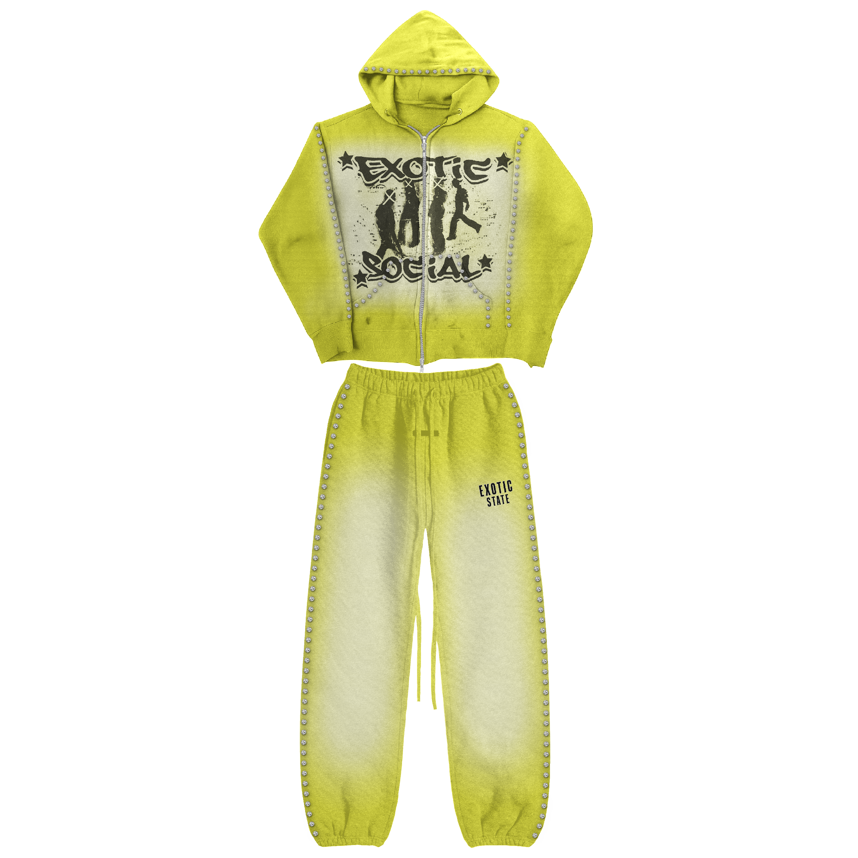“EXOTIC STATE” sweatsuit