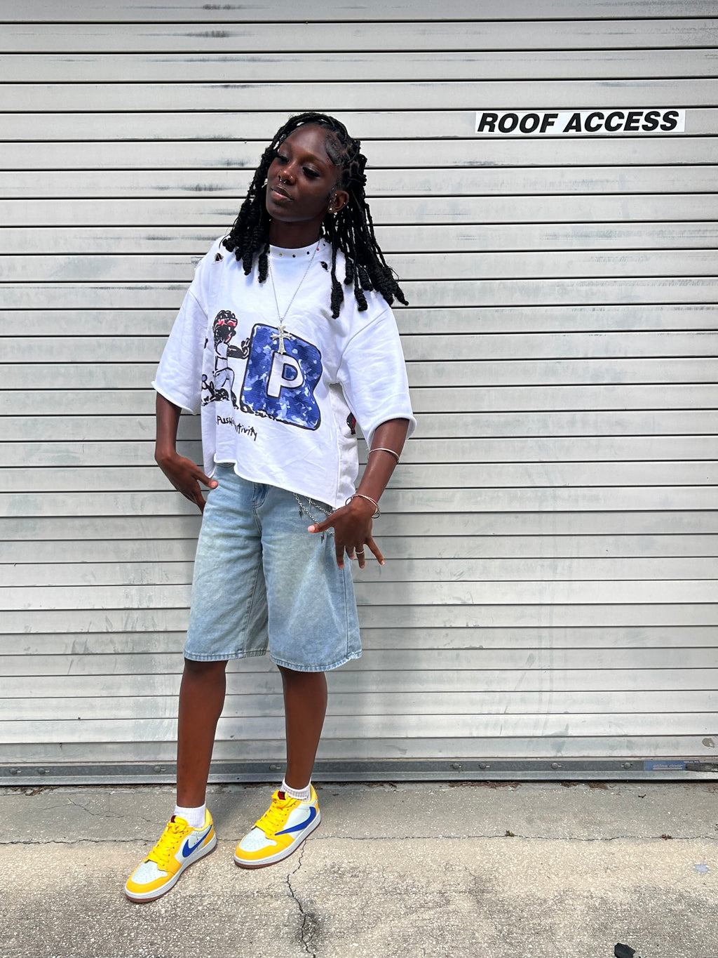 “Pushing positivity” Cropped Tee