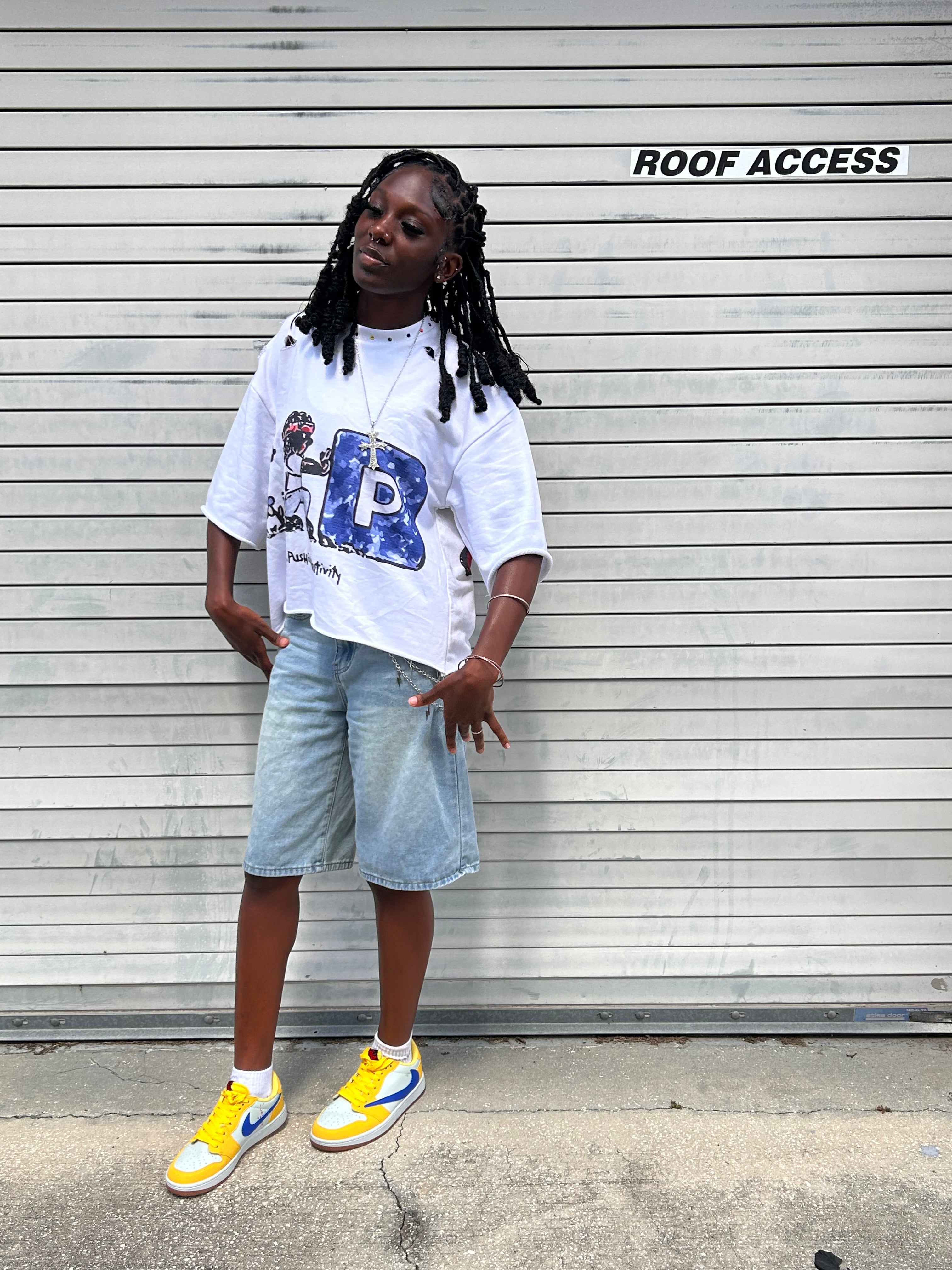 “Pushing positivity” Cropped Tee