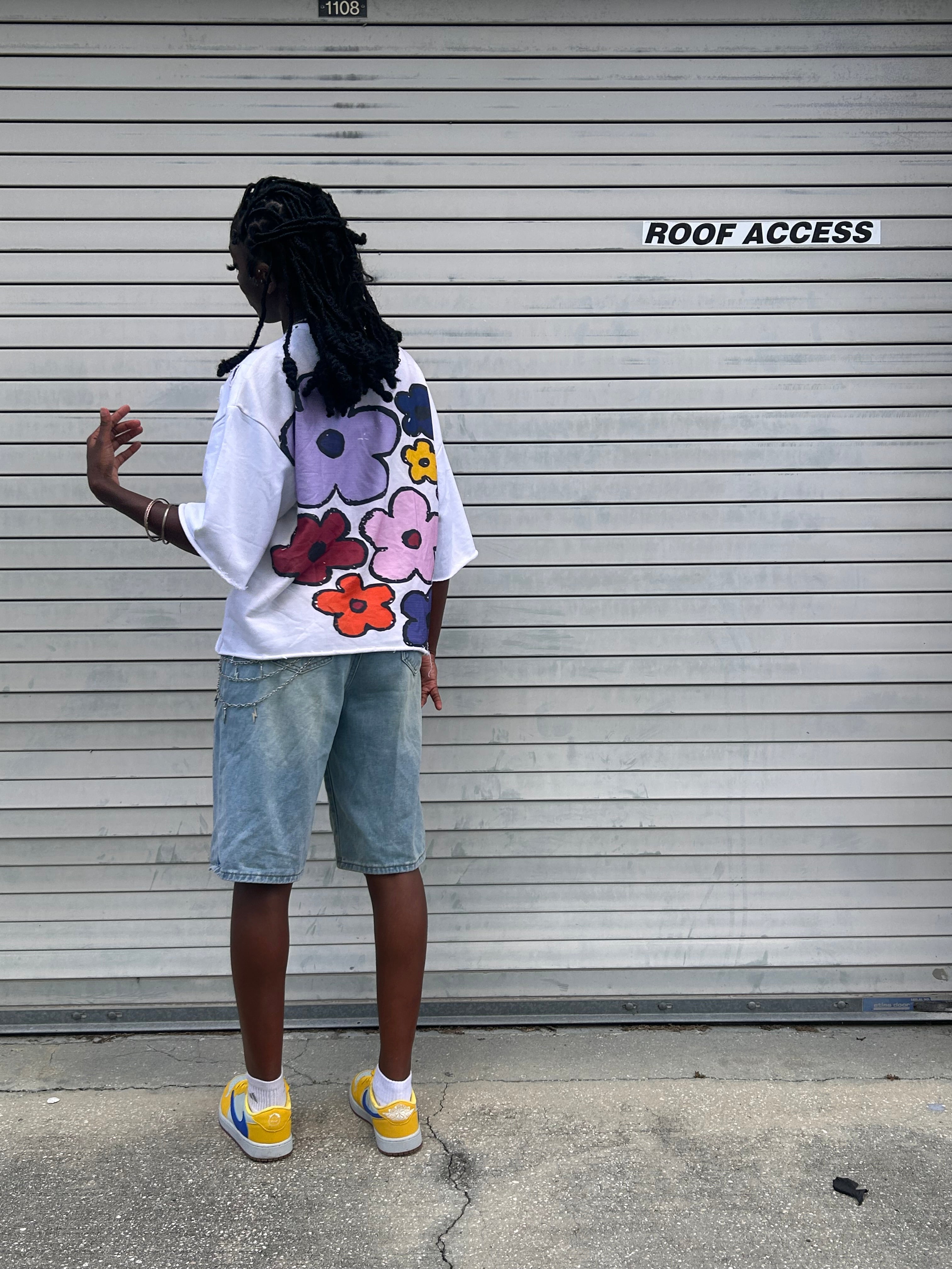 “Pushing positivity” Cropped Tee