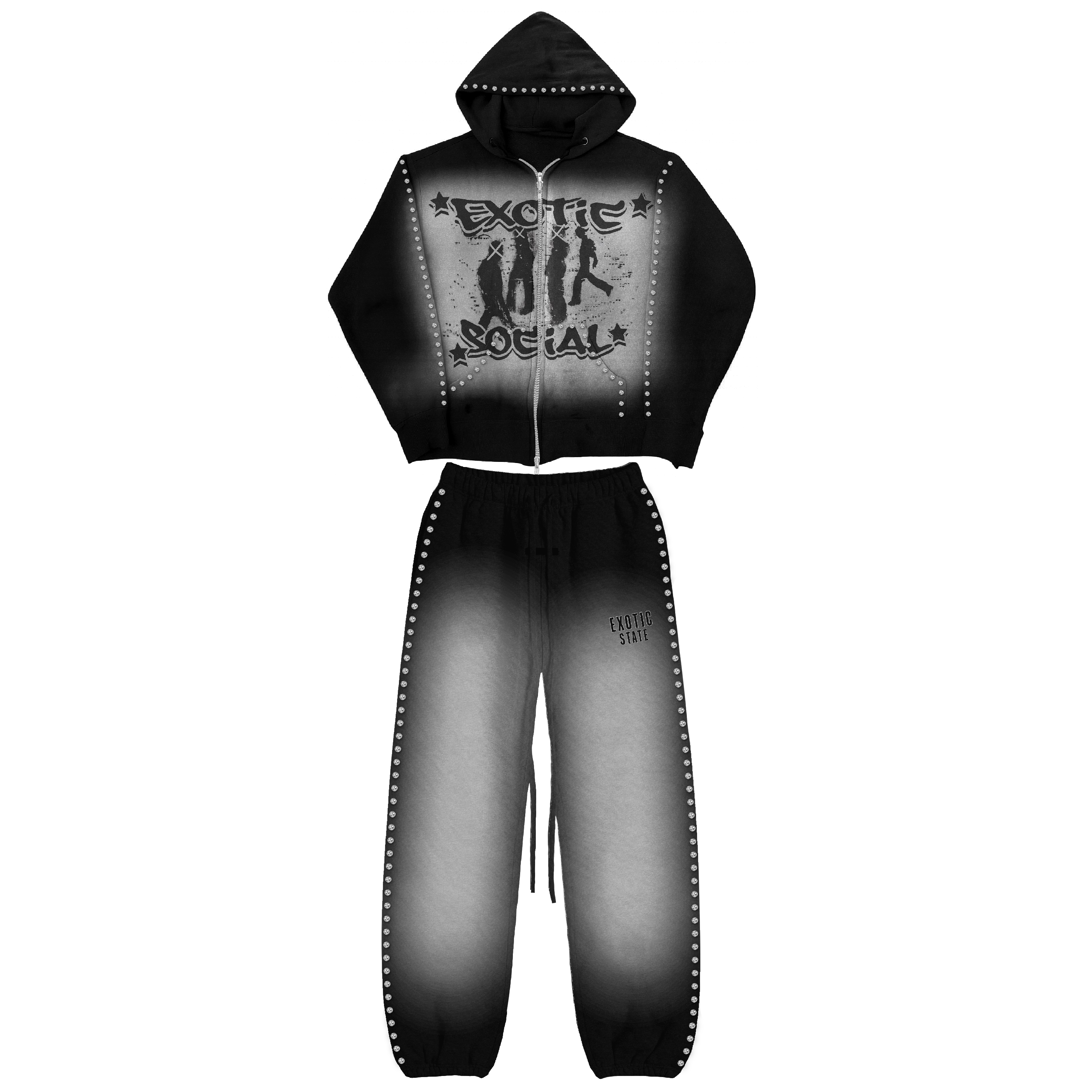 “EXOTIC STATE” sweatsuit